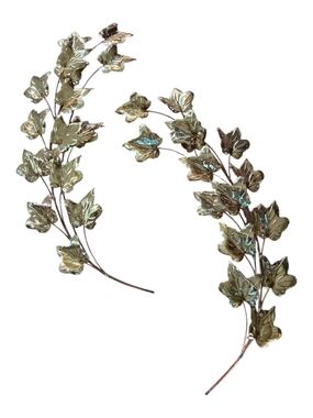 Homco Gold Leaf Vine Wall Decor Set